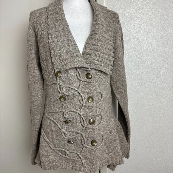 Anthropologie Sweaters - Anthropologie Leifsdottir  Buttoned Wool Knit Cardigan  Size M